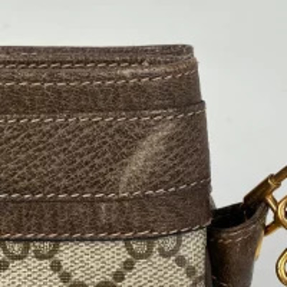 Gucci Bum Web Crossbody Belt Sherry canvas Body cross shoulder bag GG brown